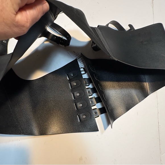 Torrid Black Faux Leather corset harness belt buckles accessory 4x - Picture 4 of 5